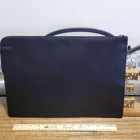 COACH F6520 BLACK SAFFIANO LEATHER METRO TECH ELECTRONIC POUCH  - Picture 4 of 8